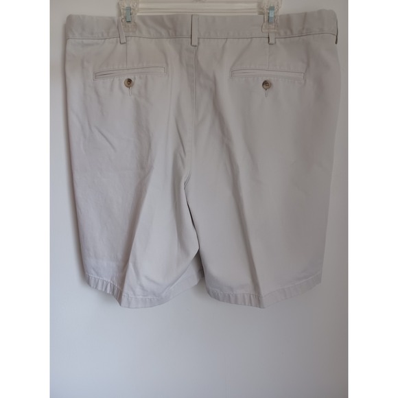 Lands' End Traditional Fit Mens Sz 40-9"  Stone Chino Cotton Strech Waist Shorts - Picture 4 of 10